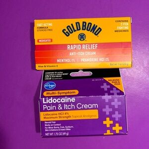 Gold Bond/ Lidocaine Anti Pain & Itch Cream Bundle